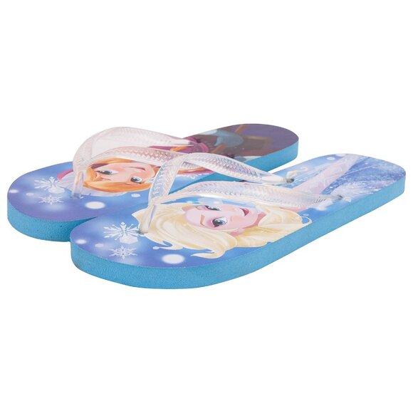 New! Disney Frozen Elsa & Anna Flip Flop Sandals - Picture 1 of 1